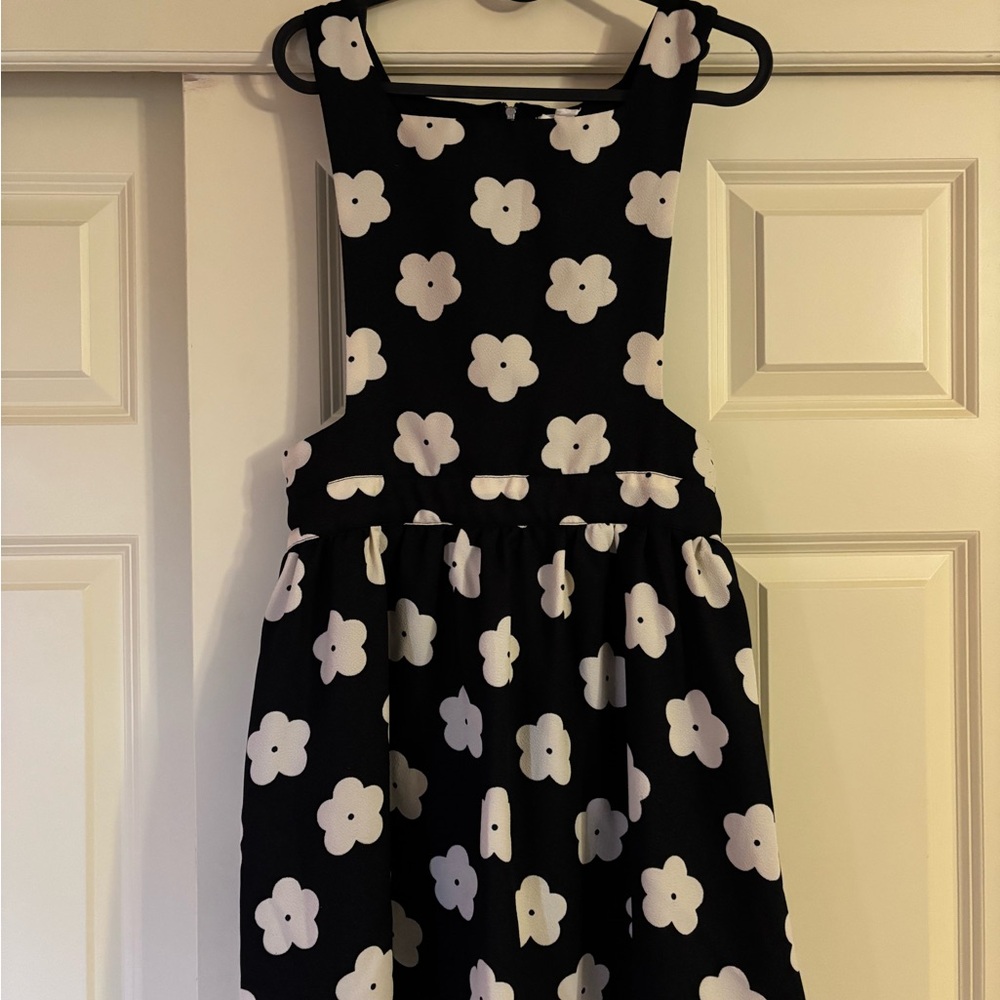 One Clothing Black and White Sleeveless Sundress